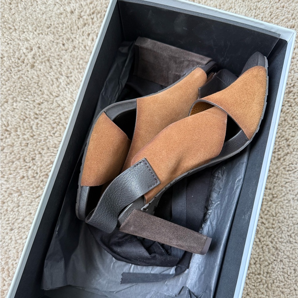 Pedro Garcia Tan and Brown Women's Sandals